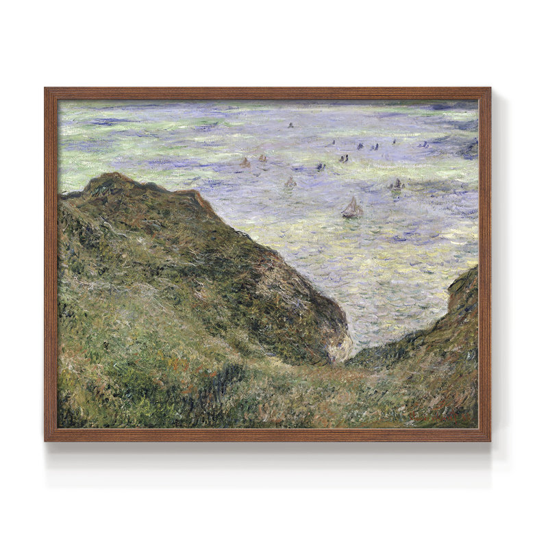 Paysages rétro-Lxxvii-impression encadrée - réversible, H 22 po x l 28 po, Noyer