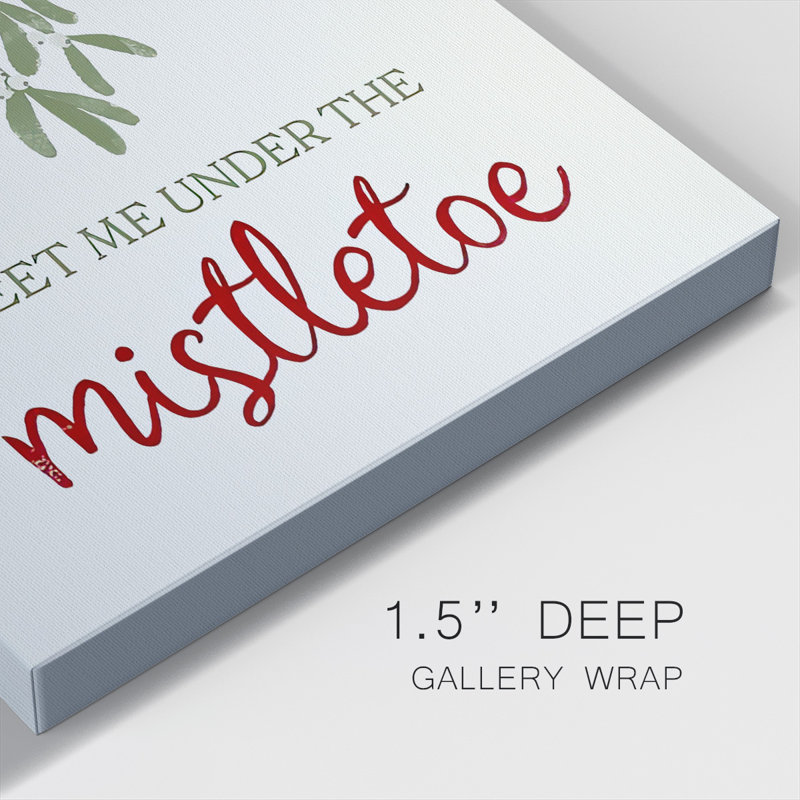 Mistletoe Wishes I, H 16 po x l 16 po x P 1,5 po