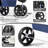 Foldable Pet Stroller, 3 Wheels Folding Carrier Jogger Stroller for Dogs Cats with Canopy and DIY Stickers-101628881