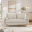 Causeuse moderne en velours 2 places-107805275