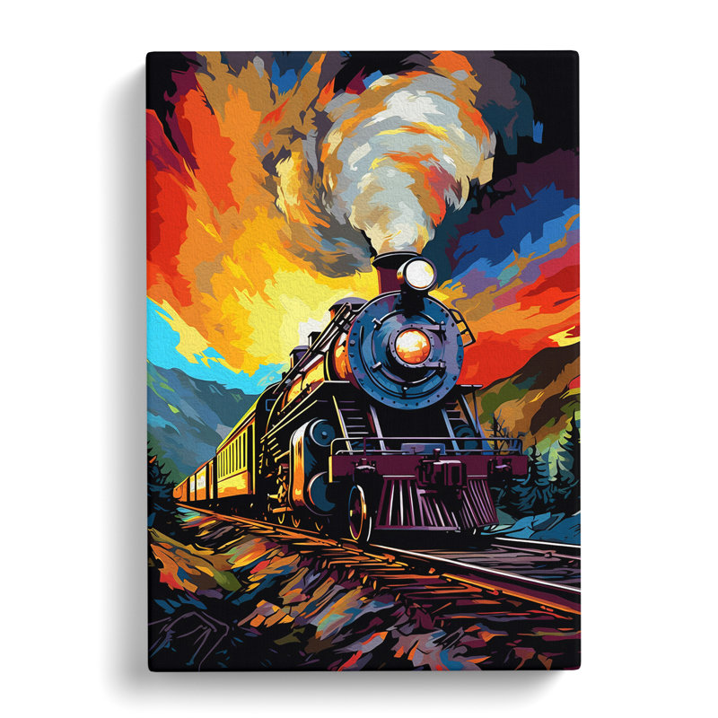 Steam Train Pop - Print, 76cm H x 50cm W x 3cm D