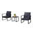 Taube 2 Seater Rattan Conversation Set-54374929