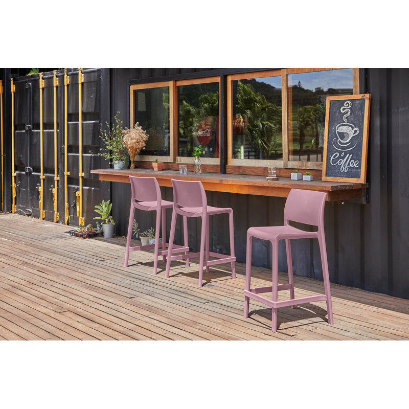 Tabouret de comptoir empilable Sensilla, Violet
