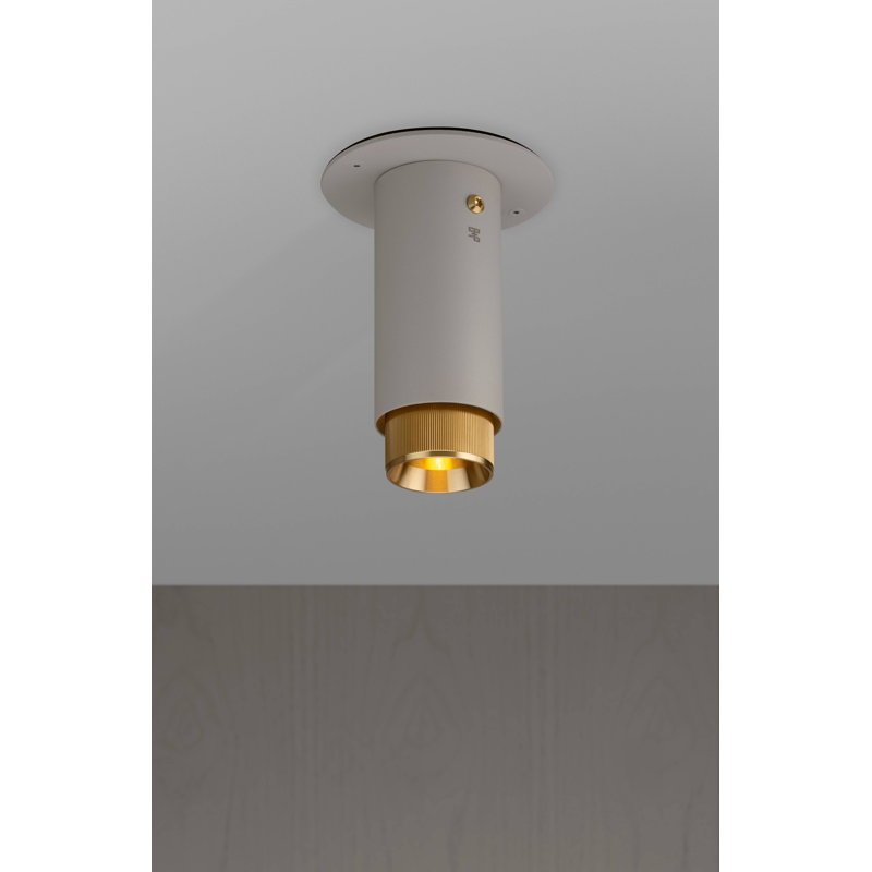 1 - Light Flush Mount, Stone