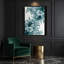 "Watercolor Floral 91", art mural sur toile verte-87132976