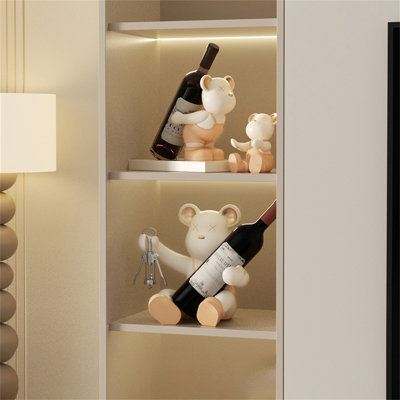 Kallan Tabletop Wine Bottle Rack Orange