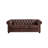 Anouchka 88" Genuine Leather Rolled Arm Sofa