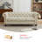 84.25'' Faux Leather Sofa With Rolled Arm-1787571592