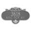 Rochelle 2-Line Wall Address Plaque-1054013762-1054013761