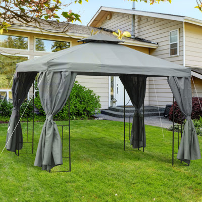 3m W x 3m D Metal Gazebo