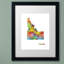 « idaho state map-1 », impression encadrée encadrée-17983385-19302556