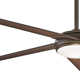 60" Raptor 5 - Blade LED Standard Ceiling Fan with Remote Control and Light Kit Included