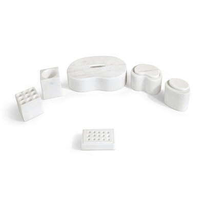 marble bathroom accessories set