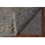 Tapis de couloir indien argenté à motif floral Oushak 3 x 8