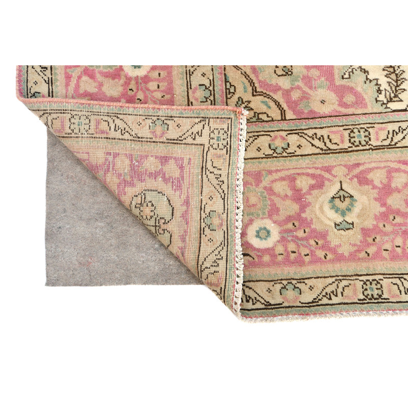 Tapis oriental délavé semi-antique