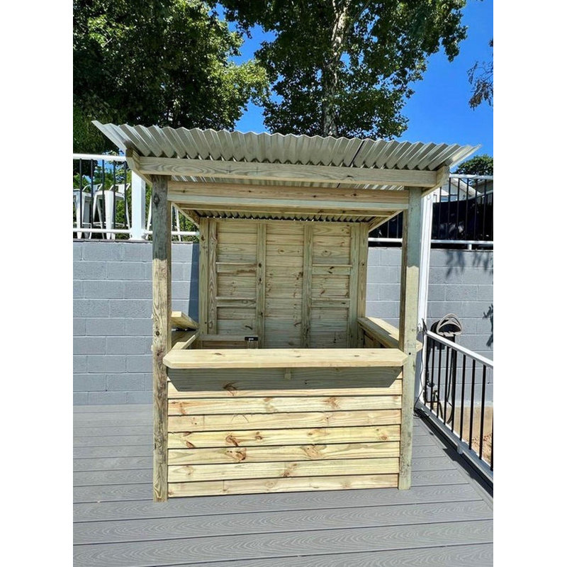 6' x 4' Backyard Bar - The Temple Bar - Delivered And Assembled For You