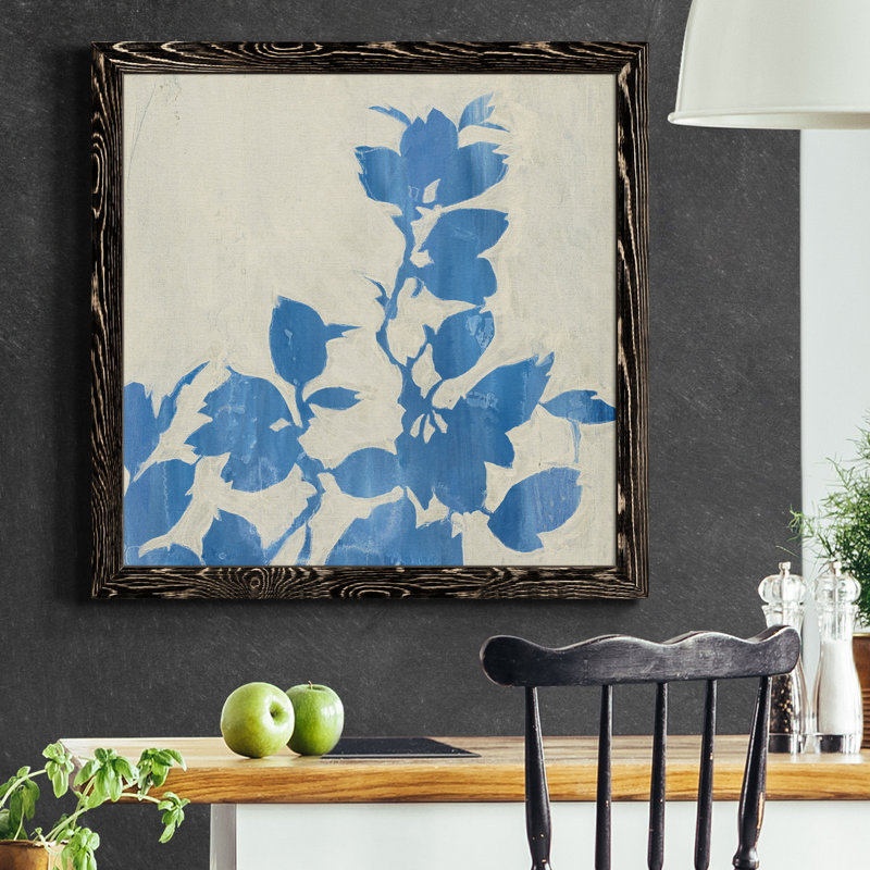 Impression sur toile FALLING LEAVES VI, Cadre noir, H 31,5 po x l 31,5 po x P 1,5 po