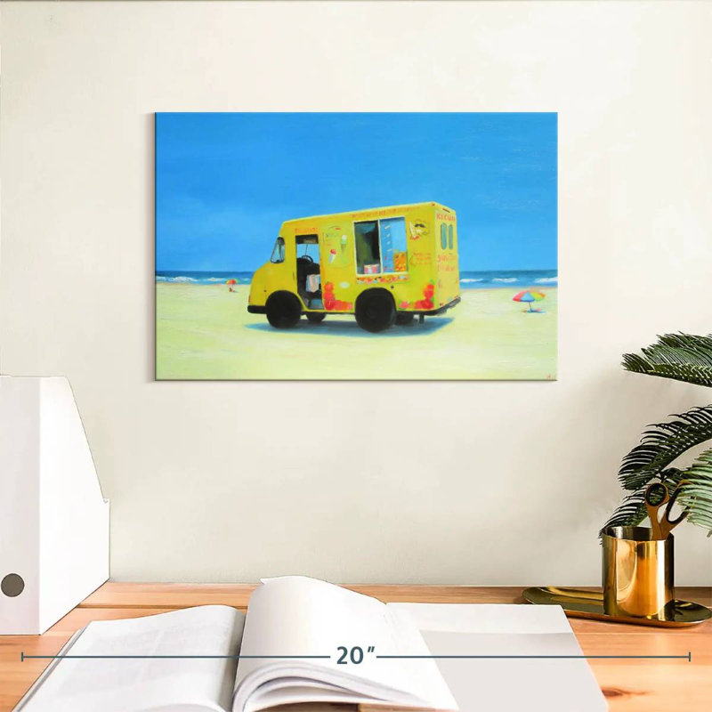 Camion à crème glacée Gillard, H 8 po x l 12 po
