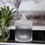 Pot de rangement avec couvercle en verre 6 "H