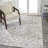 Shaii Global Medallion Low-Pile Machine-Washable Light Gray/Brown Rug-160203879