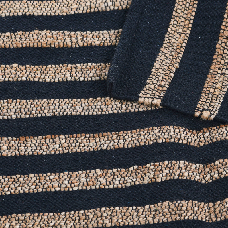 Jute Cotton Area Rug, Rectangle 5' x 7'