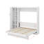 Full Murphy Bed Wall Bed With Wardrobe,Shelves And LED Lights-1321721843-1103385744
