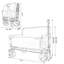 Chariot pliable polyvalent robuste avec rangement spacieux et siège confortable-112318364