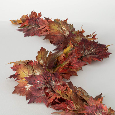 72" Artificial Full Maple Leaf Fall Garland