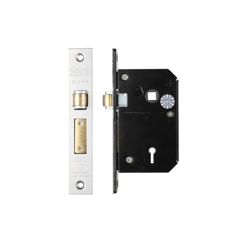 Roller Sashlock, Polished Brass