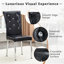 Chaises de salle à manger modernes avec ensemble de ressorts rembourrés en similicuir-279646669-279646666-279646668