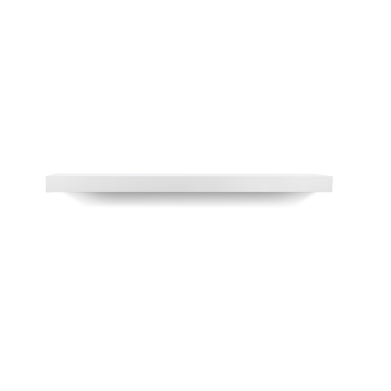 Tablette murale Balda, Blanc pur, H 2 po x l 35 po x P 9 po
