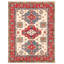 Tapis crème Maleaha Gazni 5 pi 8 po x 7 pi 8 po