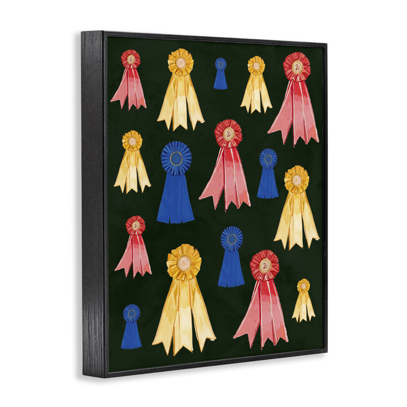 Équitation du ruban, estampe numérique par Amelia Noyes, Giclée encadrée noir minuit, H 20 po x l 16 po