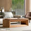 Table basse 43,3 po à plateau relevable moderne en placage de bois massif-873677153