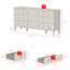 Commode 9 tiroirs l 63,4 po x H 31,5 po Farmhouse-1483706833