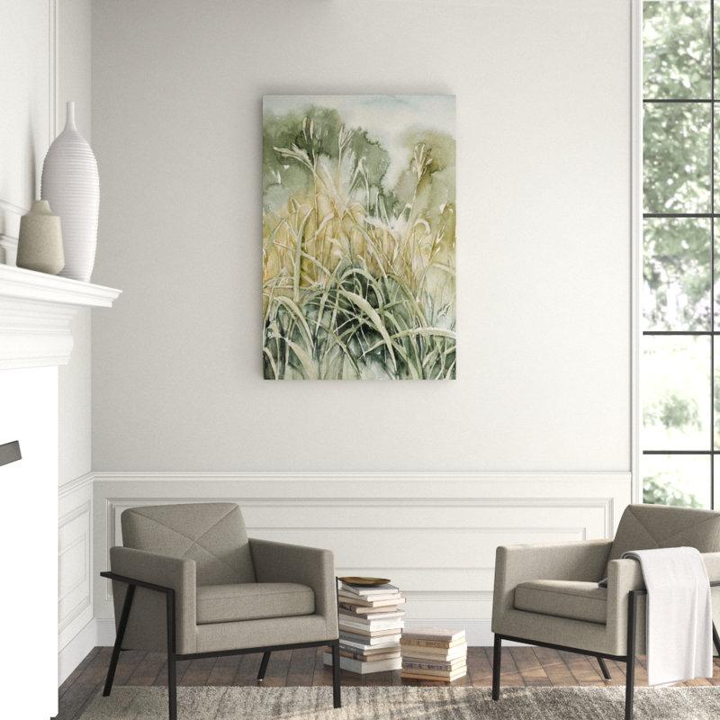 Forest Plant II Painting by Sara Brown, 53" H x 36" W x 1.5" D, Outdoor