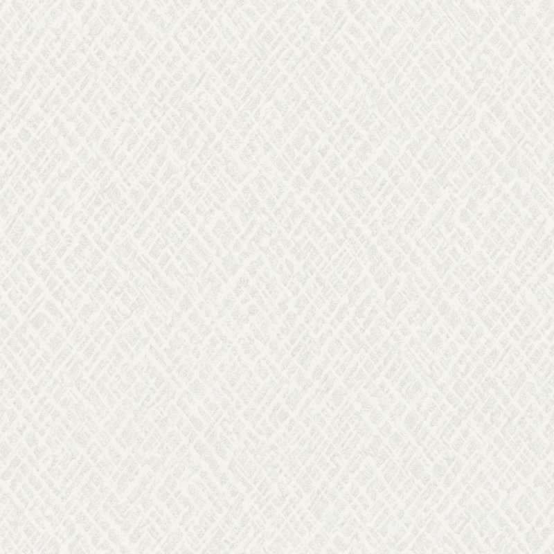 Air Collection Crosshatch Effect Textured Wallpaper Roll, White