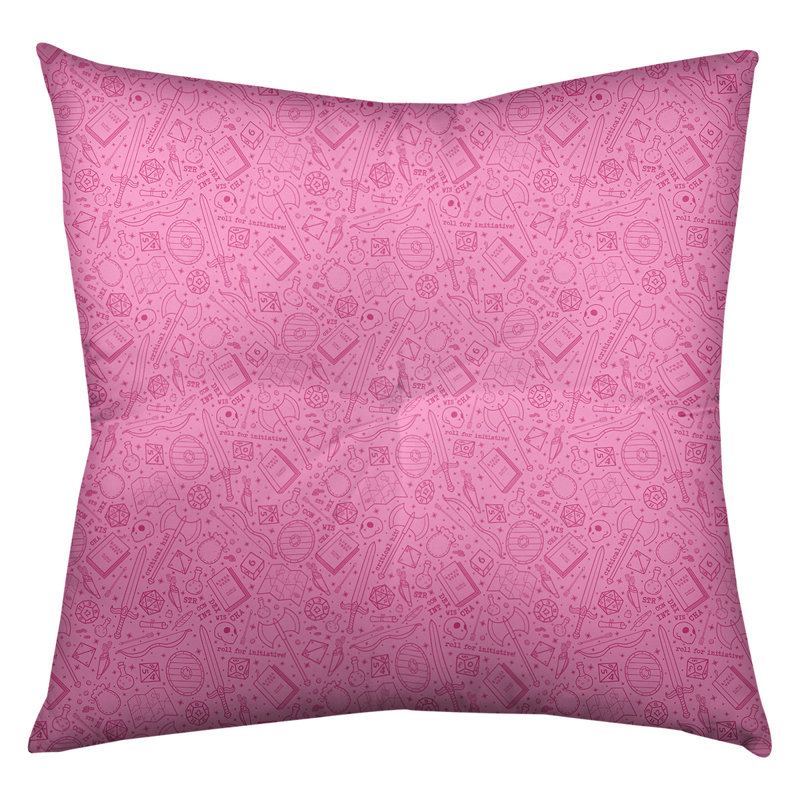 Coussin de sol carré Katelyn Elizabeth, 26 po x 26 po, Rose