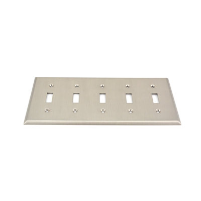 5-Gang Toggle Light Switch Wall Plate