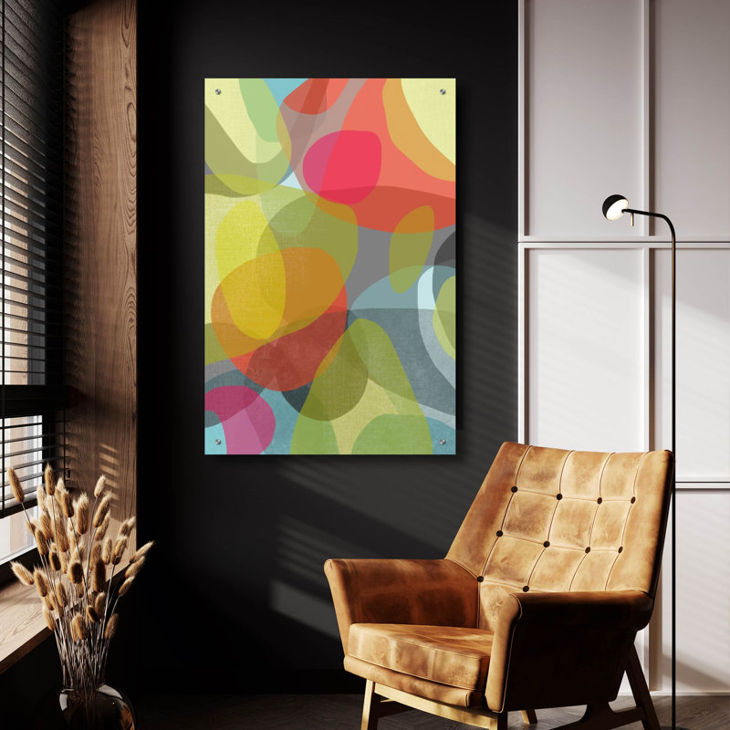 «Layered Earth Two» par Jan Weiss, art mural en verre acrylique, H 36 po x l 24 po x P 0,2 po