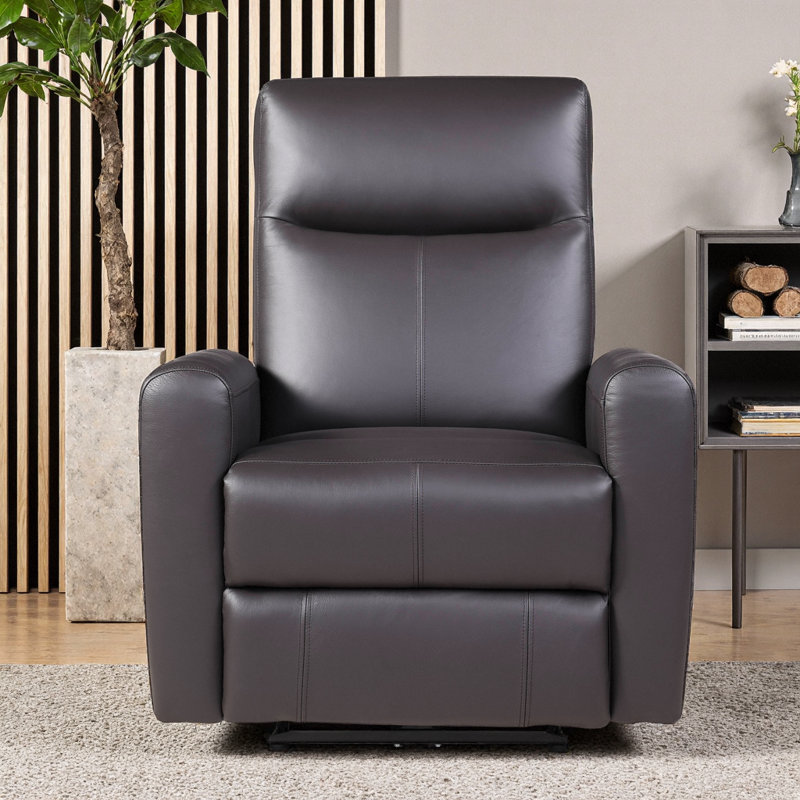Fauteuil inclinable électrique Cloud-Like avec revêtement en cuir de première qualité et inclinaison zéro gravité - Siège à mouvement moderne