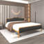 Lit plateforme en bois massif et rembourré Kinberli-596786571-596786572
