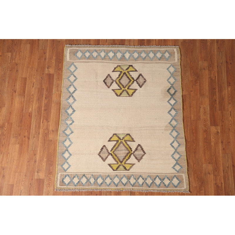 Tapis traditionnel rétro Kilim 4 x 5
