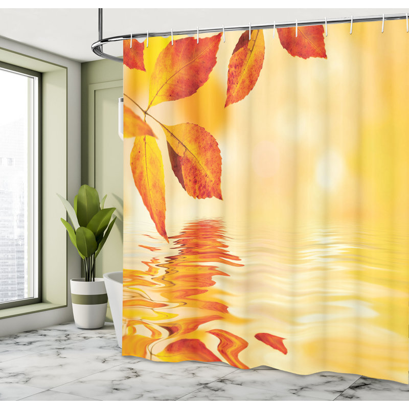 Shower Curtain with Hooks Included, 70" H x 69" W