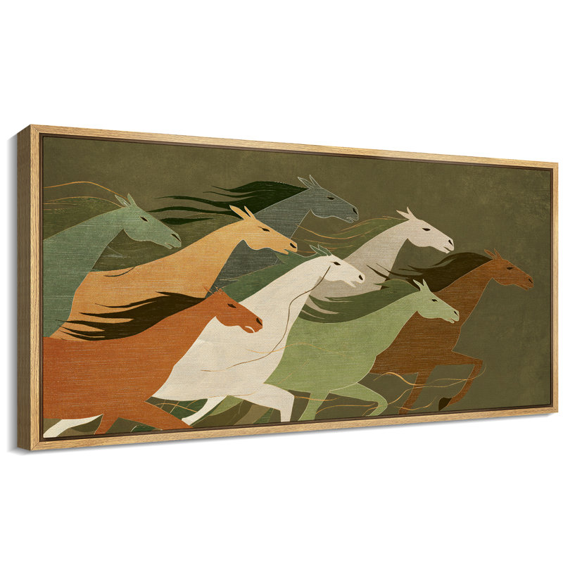 Reproduction d'art moderne sur toile encadrée, Naturel, H 30 po x l 60 po