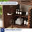  Cove 24" Bathroom Vanity with Ceramic Sink Top, Fully Assembled Mid-Century Wood Bathroom Cabinet, Walnut