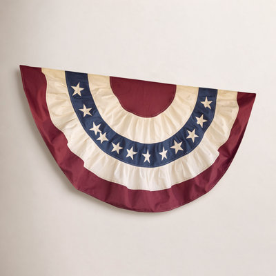 Double Sided Cotton Independence Day Bunting