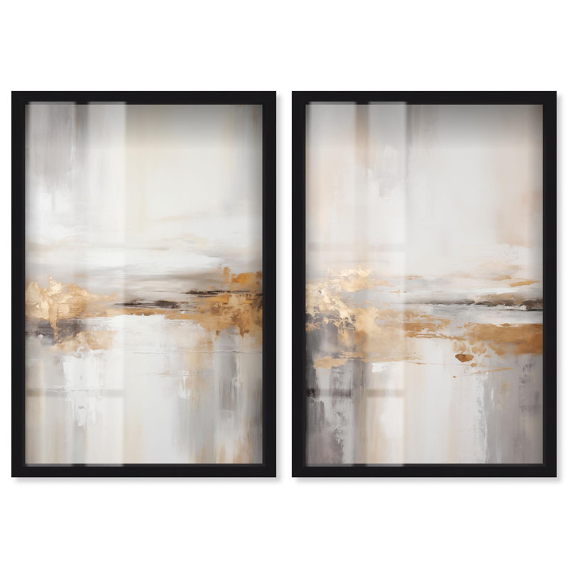 Gilded Luxe Glam Art , Noir, H 16 po x l 11 po
