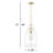 Seandell 1 - Light Gold Single Pendant