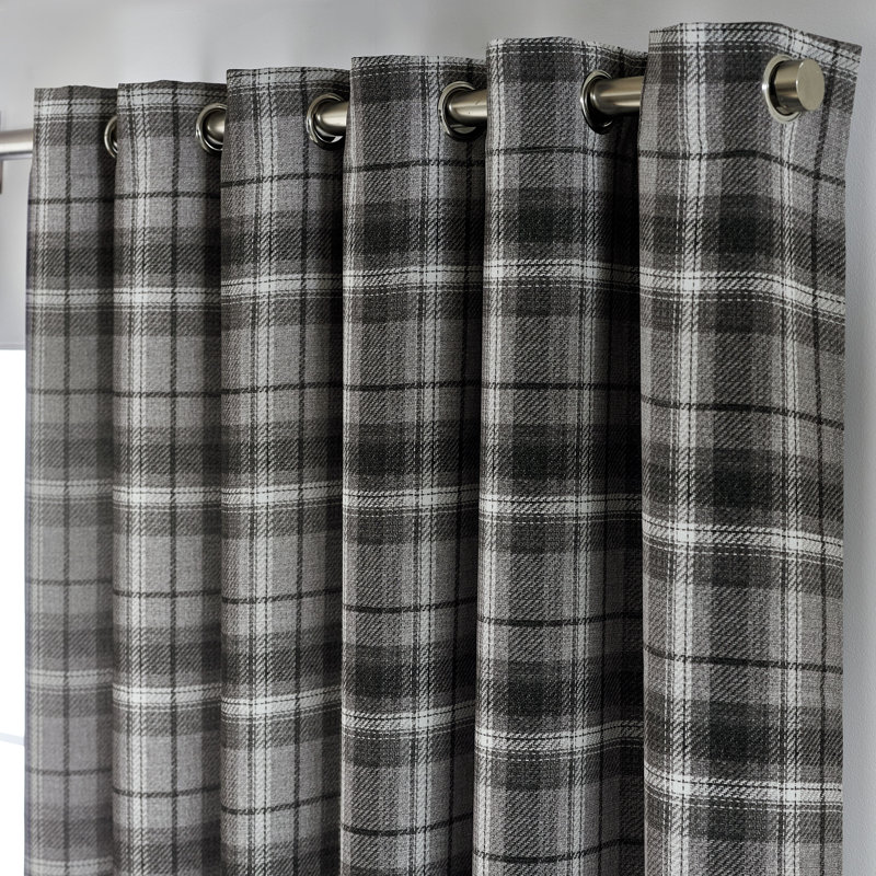 Davon Oban Ring Top Eyelet Curtains, 229cm W x 229cm Drop
